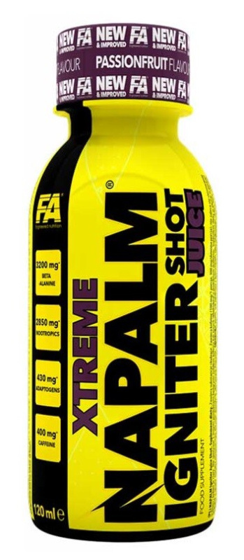 Fitness Authority Xtreme Napalm Igniter Shot Juice 120 ml Příchuť: Passion fruit