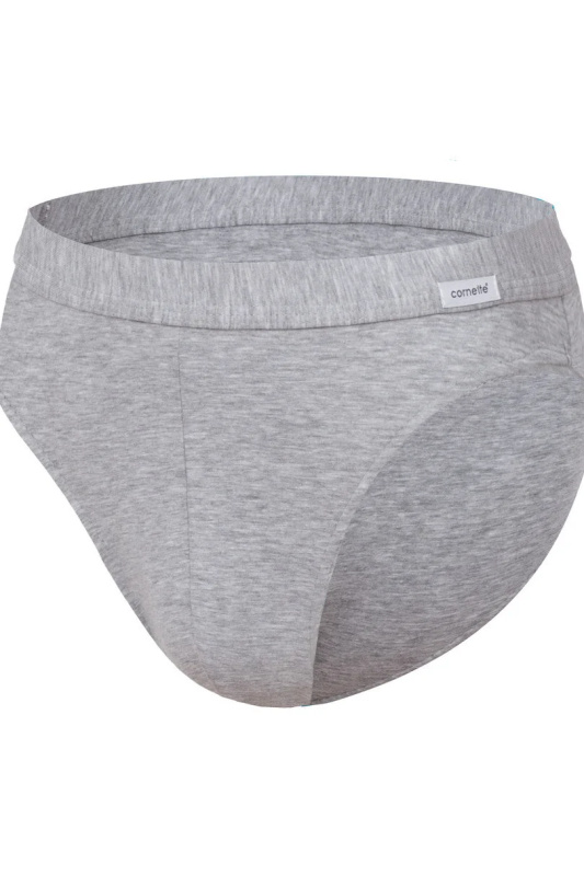 Pánské slipy Cornette Authentic 3XL-5XL melanžově šedá 5XL