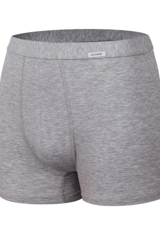 Pánské boxerky Cornette Authentic Perfect Mini melanžově šedá XL