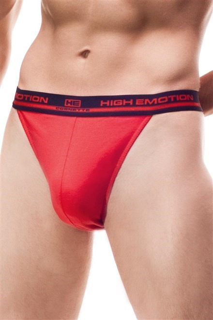 Pánská tanga Cornette 502 String High Emotion Barva: Tyrkysová, Velikost: M