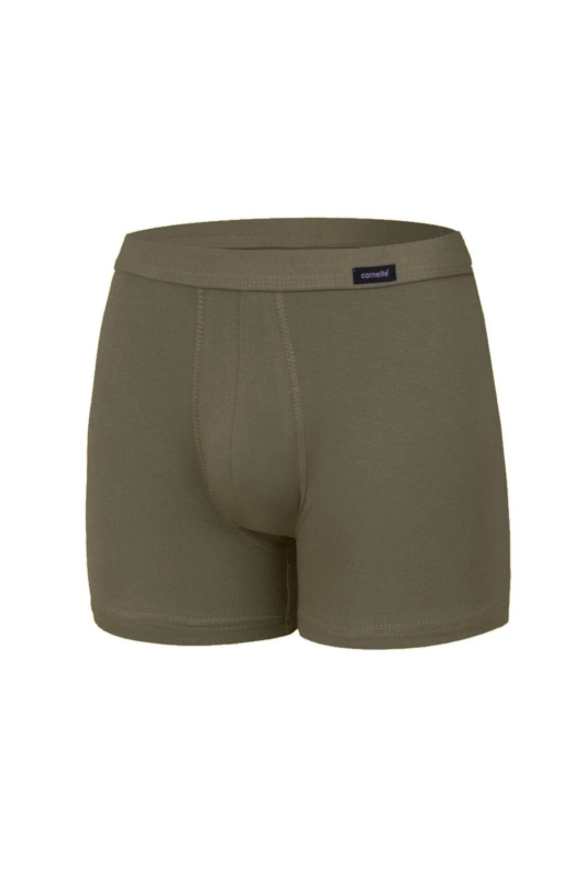 Pánské boxerky Cornette Authentic Perfect khaki XXL