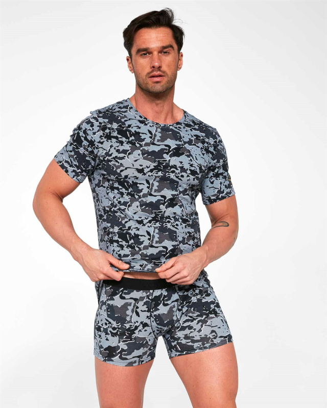 Pánské tričko Cornette Military 294/01 Barva: Šedá, Velikost: XL