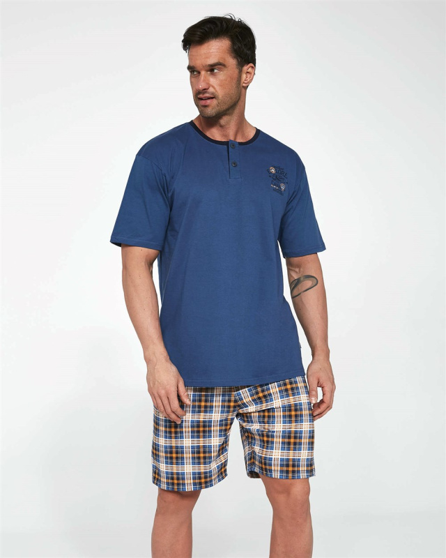Pánské pyžamo Cornette ONTARIO 327/105 Barva: Modrá, Velikost: 2XL