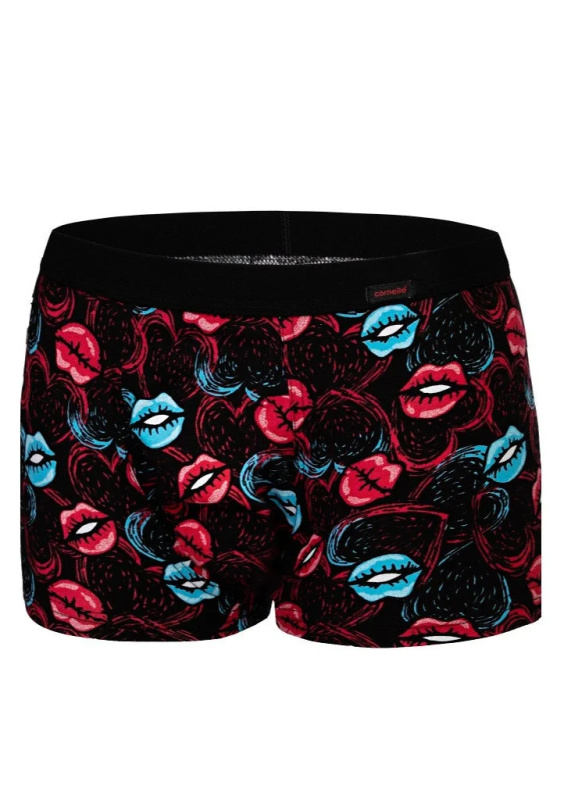 Pánské boxerky Cornette 010/72 Hot lips M černá