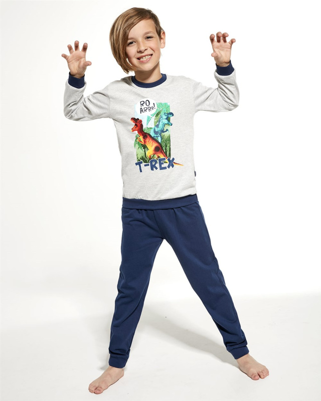 Chlapecké pyžamo Cornette T-Rex Kids 478/127 Barva: Modrá, Velikost: 122-128