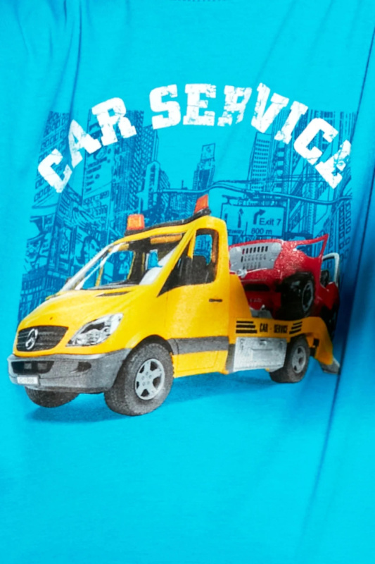 Chlapecké pyžamo Cornette Car service Kids 477/130 Barva: Modrá, Velikost: 98-104