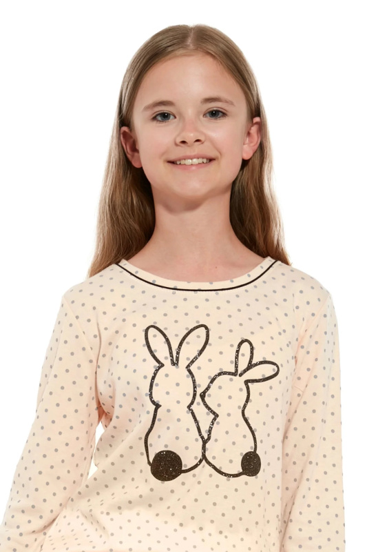 Dívčí pyžamo 961/151 Rabbits - CORNETTE růžová 110/116