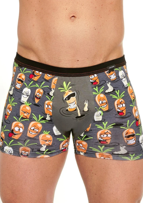 Boxerky Cornette Tattoo 280/212 Carrot Barva: Šedá, Velikost: L