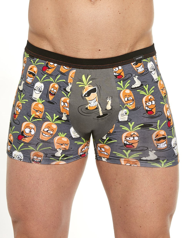 Boxerky Cornette Tattoo 280/212 Carrot Barva: Šedá, Velikost: L