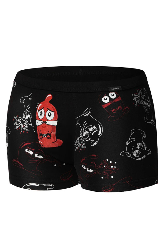 Boxerky Cornette Tattoo 280/221 Rubber Barva: Černá, Velikost: M