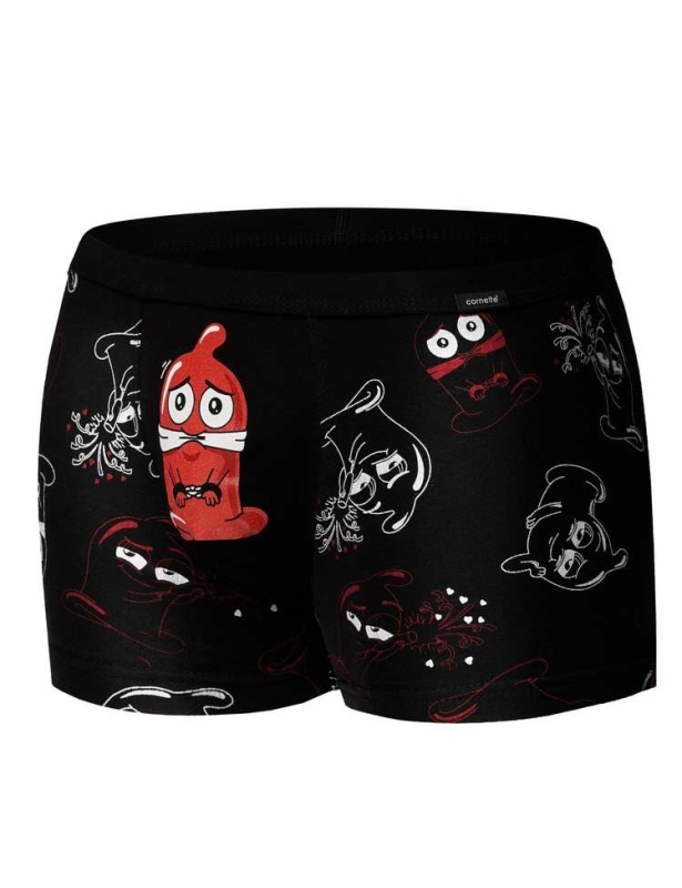 Boxerky Cornette Tattoo 280/221 Rubber Barva: Černá, Velikost: M