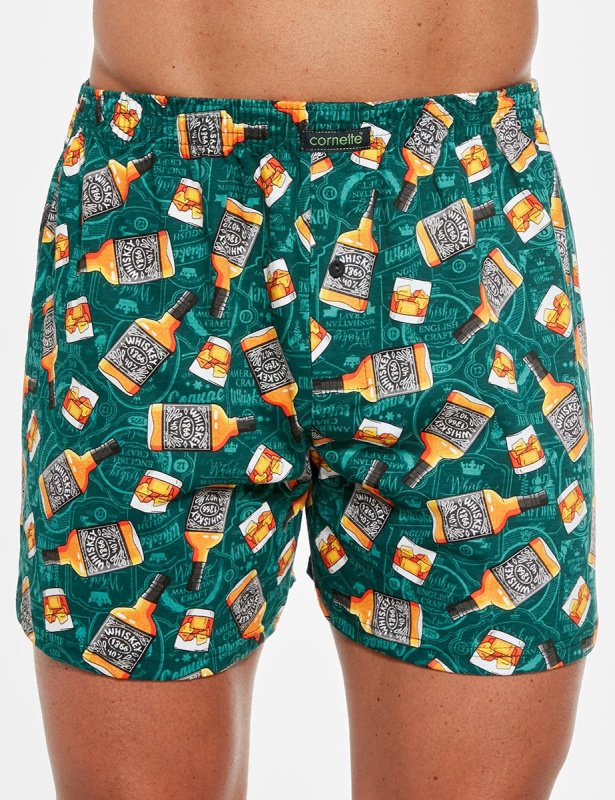 Trenýrky Cornette classic 001/146 Barva: Zelená, Velikost: 2XL