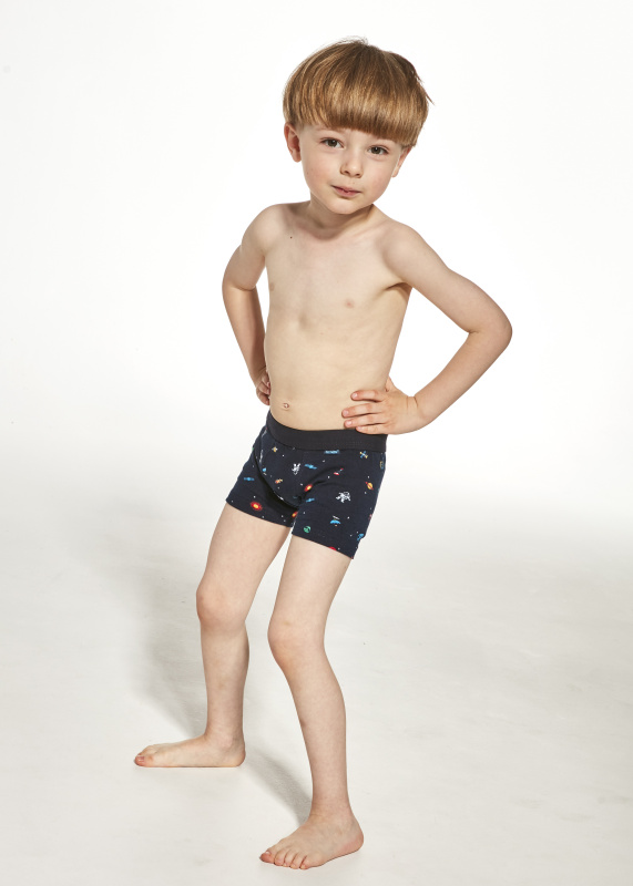 Chlapecké boxerky Cornette 701/130 "Cosmos" Kids Barva: Modrá - tmavě, Velikost: 98-104