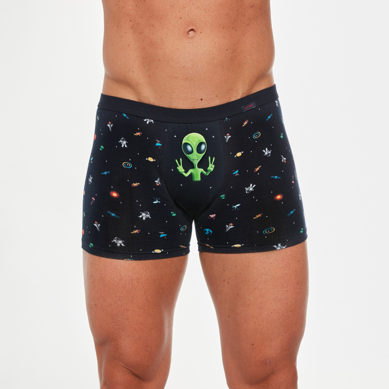 Boxerky Cornette Tattoo 280/225 Alien Barva: Černá, Velikost: L