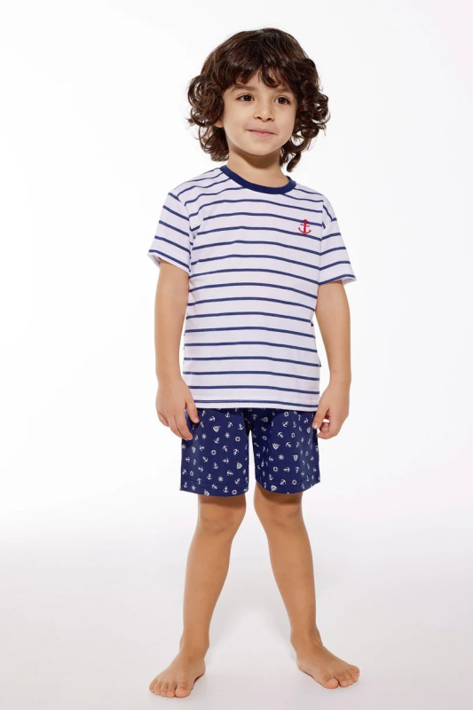 Chlapecké pyžamo BOY KIDS KR 801/111 MARINE Námořní 104