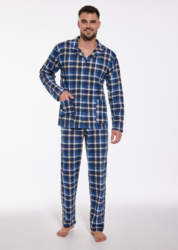 Pánské pyžamo Cornette modré (905/167) XL