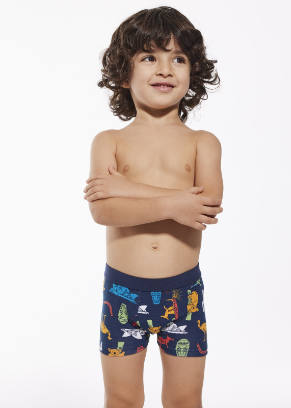 Chlapecké boxerky Cornette 701/134 "Australia" Kids Barva: Modrá - tmavě, Velikost: 110-116