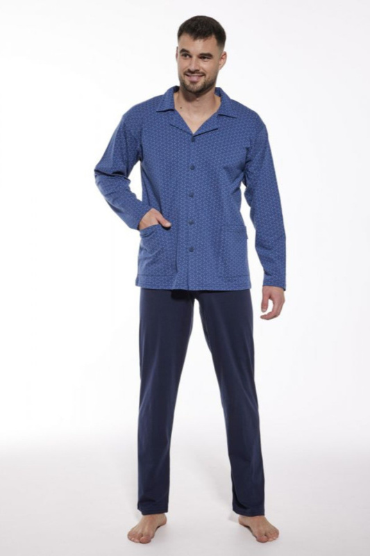 PÁNSKÉ PYŽAMO DR 114 W/25 džínovina XL