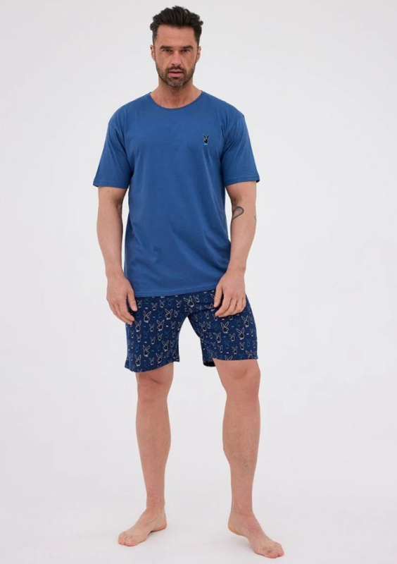 Pánské pyžamo Cornette modré (326/254) 3XL