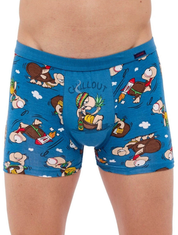 Boxerky Cornette Tattoo 280/234 Chillout Barva: Modrá, Velikost: 2XL
