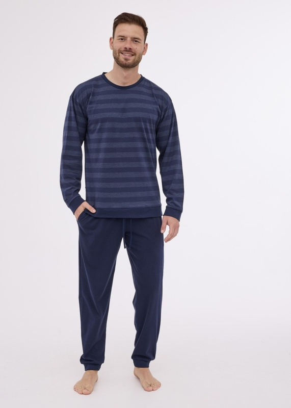 Pánské pyžamo 117/279 Loose - CORNETTE tmavě modrá L
