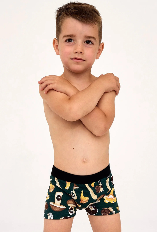 Chlapecké boxerky Cornette Kids Boy 701/143 Fungi 86-128 zelená 110-116