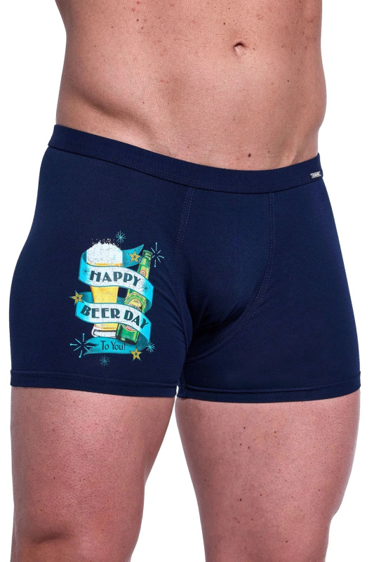 Pánské boxerky 280/238 Tattoo Beer day - CORNETTE tmavě modrá L