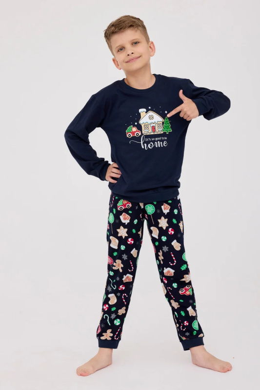Chlapecké pyžamo BOY YOUNG DR 966/157 HOME GRANÁT 140