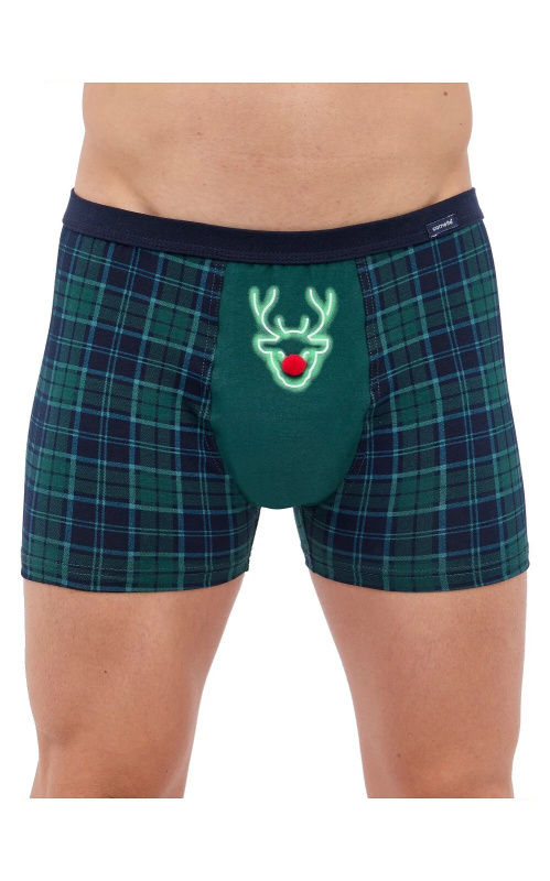 Pánské boxerky Cornette 007/75 Red Nose S-2XL zelená L