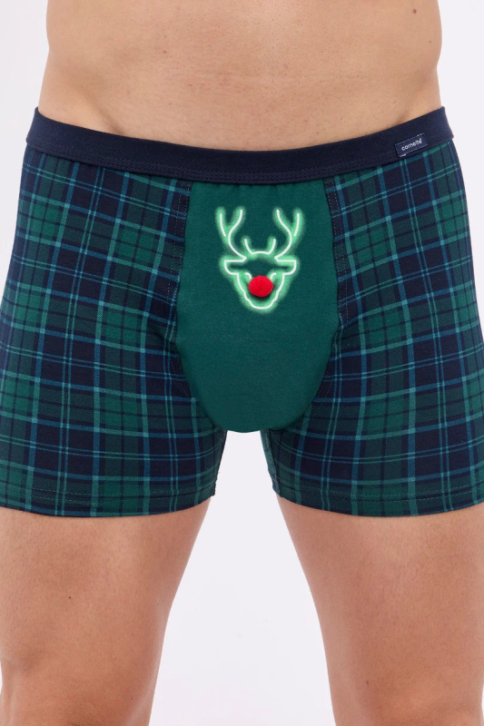 VÁNOČNÍ BOXERKY 007 J/Z 24 zelená XXL