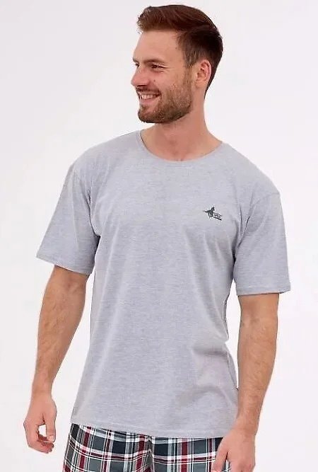 Cornette 326/284 Wild Horse 3 pyžamo r/r 3XL-5XL pánské světle šedá 5XL