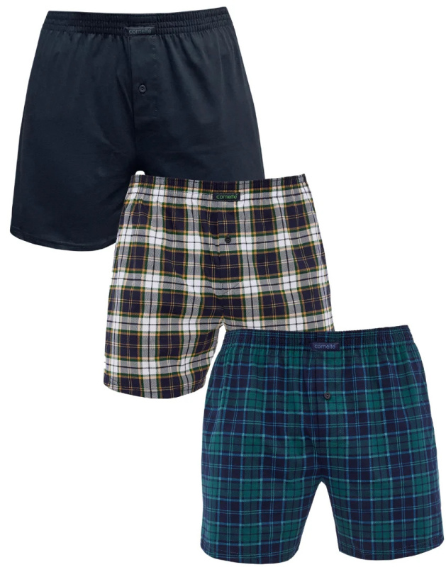 Trenýrky Cornette classic 945/03 pack Barva: Vícebarevná, Velikost: M