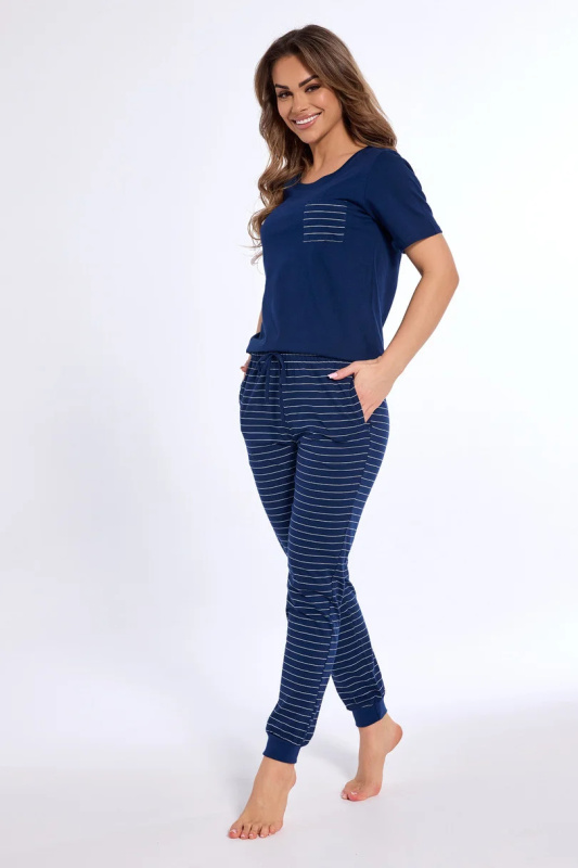 DÁMSKÉ PYŽAMO KR 730/317 JENNY GRANÁT XXL