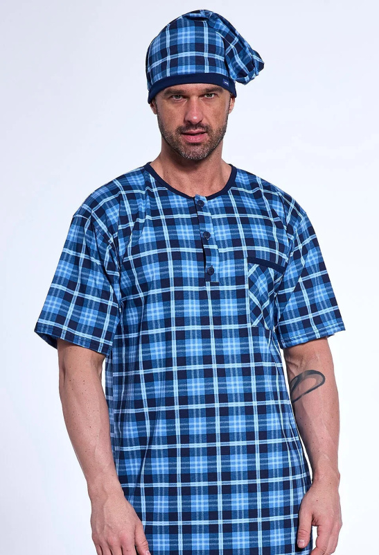 Pánská košile Cornette 109/31 cr/r M-2XL džínovina L