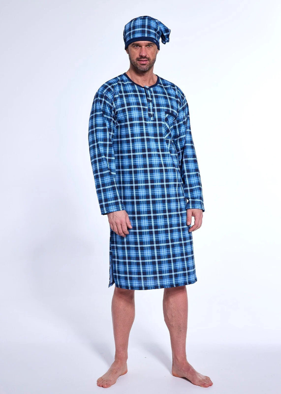 Pánská košile Cornette 110/31 long/r 3XL-5XL tmavě modrá 5XL