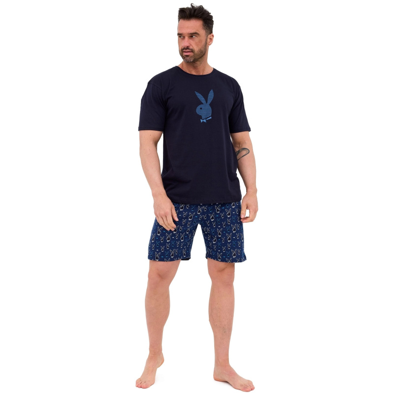 Pánské pyžamo Cornette modré (326/190) 4XL