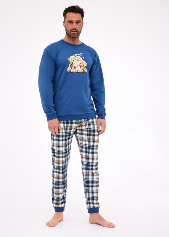Pyžamo Cornette 115/292 Bears l/r S-2XL pánské džínovina M