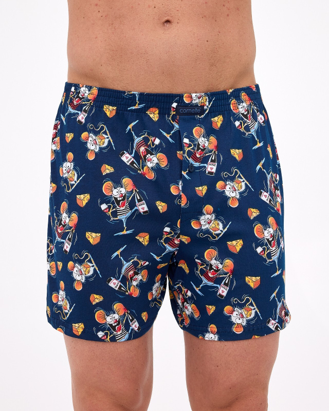 Boxerky Cornette Classic 001/176 Mouse S-2XL vícebarevné S