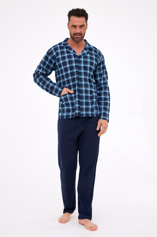 PÁNSKÉ PYŽAMO DR 114 BIG J/25 džínovina 3XL