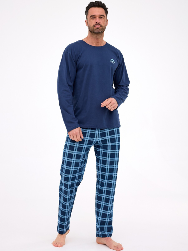 Pyžamo Cornette 124/314 long/r North S-2XL pánské tmavě modrá S