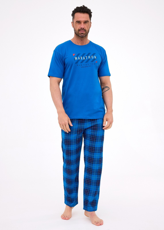 Pyžamo Cornette 134/303 Marathon 3 kr/r S-2XL pánské kobalt XXL