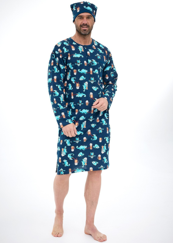 Pánské tričko Cornette 109/34 cr/r M-2XL tmavě modrá XXL