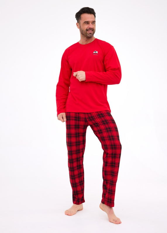 PÁNSKÉ PYŽAMO DR 124/305 DENALI červená L