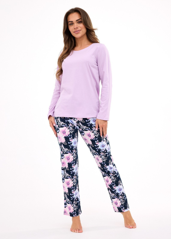 Cornette pyžamo 145/462 Natalie long/r S-2XL dámské vřesově zelená XXL