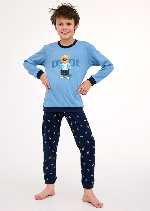 Pyžamo Cornette Young Boy 766/181 Cool 2 l/r 134-164 modrá 134-140