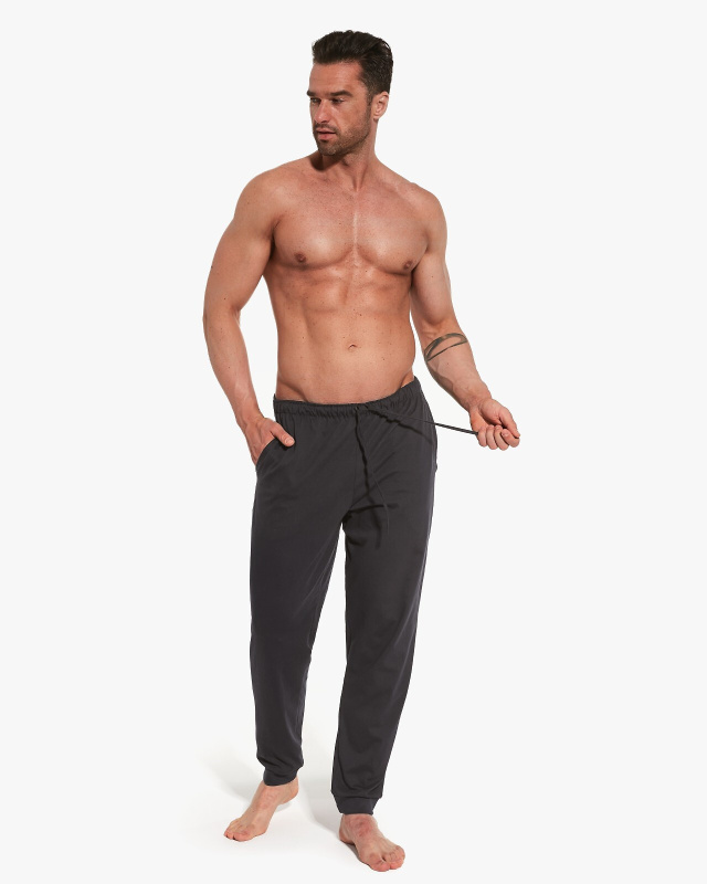 Cornette 321/02 S-2XL pánské pyžamové kalhoty grafit L