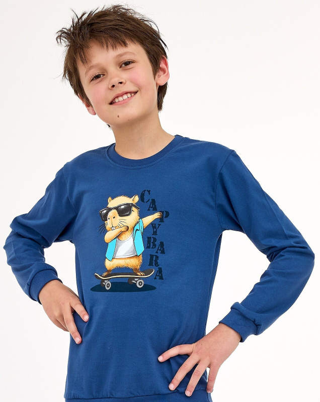 Cornette Kids Boy 593/177 Pyžamo Capybara délka/r 86-128 džínovina 98-104