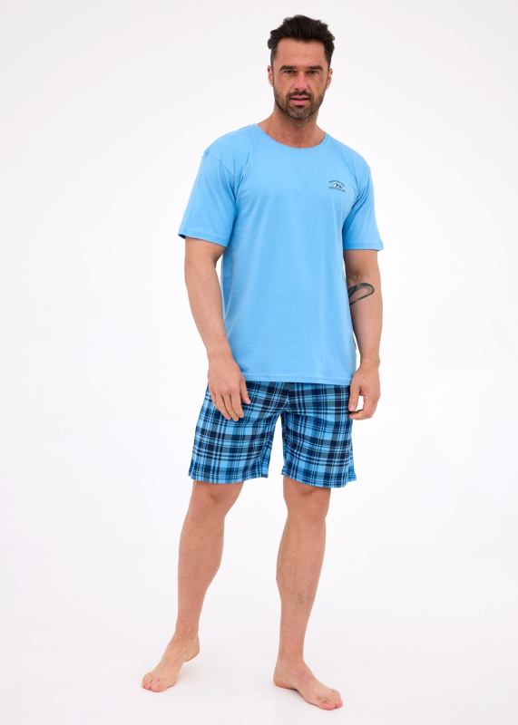 PÁNSKÉ PYŽAMO KR 326/311 READY 2 modrá XXL