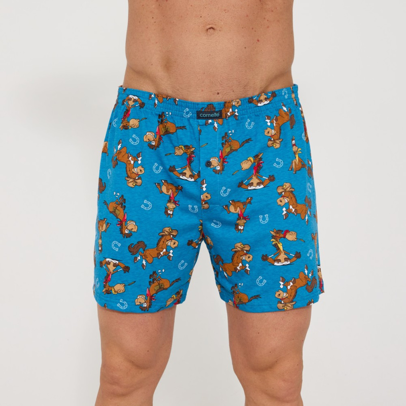 Trenýrky Cornette classic 001/191 Barva: Modrá, Velikost: L