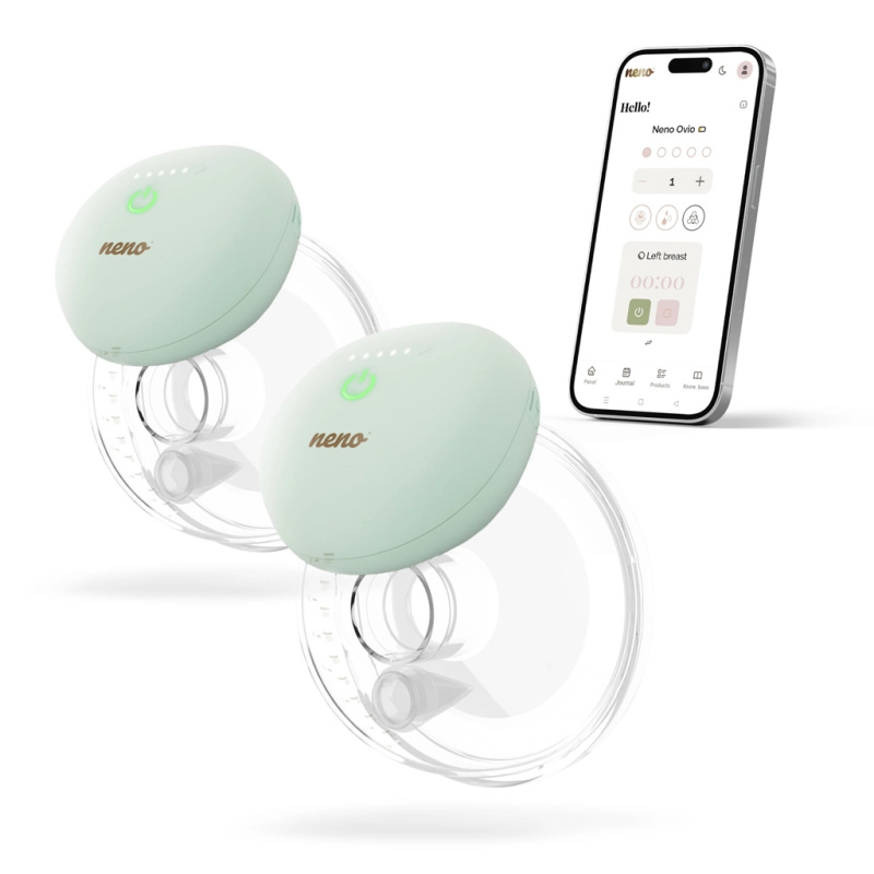 Neno Ovio Twin bezdrátová dvojitá hands-free odsávačka mateřského mléka s aplikací